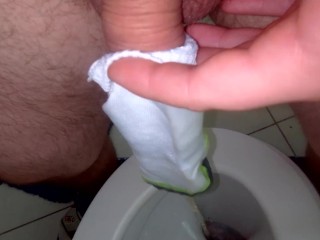 Piss in stepsister's sneaker socks