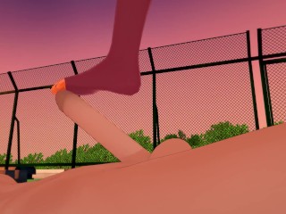 She Ra - Catra footjob (3D Hentai)