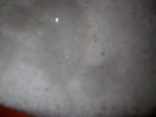 I cum on stepsister's white ankle socks