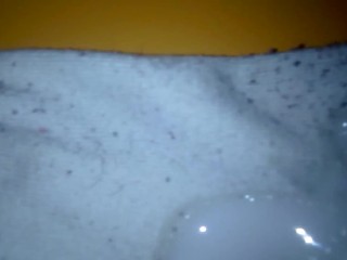 I cum on stepsister's white ankle socks