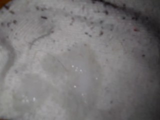 I cum on stepsister's white ankle socks