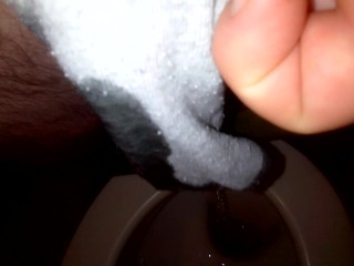 I piss in stepsister's grey sneaker socks 