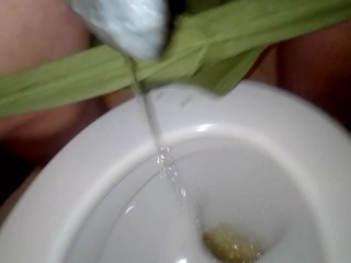 I piss in stepsister's grey sneaker socks 