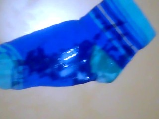 I cum on stepsister's ankle socks