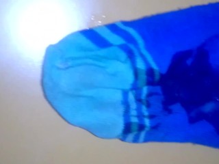 I cum on stepsister's ankle socks