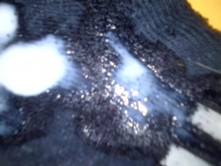 I cum on stepsister's adidas socks