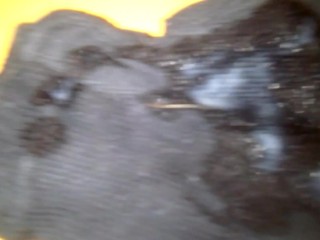 I cum on stepsister's adidas socks