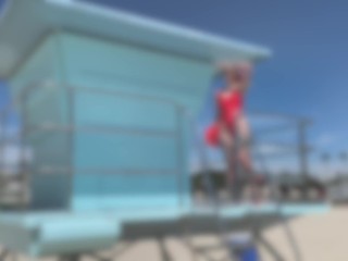 Babewatch teaser with sexy lifeguard Magnea