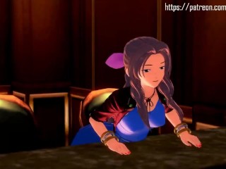 TIFA AND AERITH'S 7TH HEAVEN AFTERHOURS GROUP SEX FUCKING