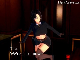 TIFA AND AERITH'S 7TH HEAVEN AFTERHOURS GROUP SEX FUCKING