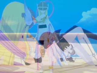 Digimon Hentai 3D - Angewomon x LadyDevimon (Futa)