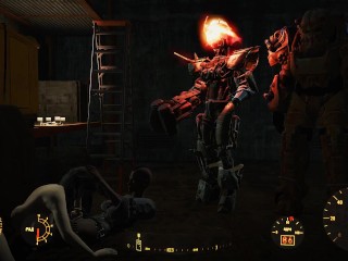 Robots are watching porn girls in fallout 4 | Porno Game 3d, ADULT mods