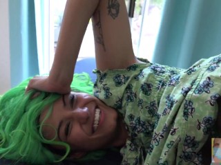 Fucked in Green Fishnets