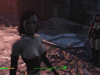 Fallout 4 Cait. Sexy girl with a fighting character | Fallout 4 Sex Mod, Porno Game