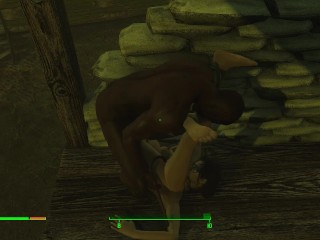 Black pensioner made a girl pregnant | Fallout, Porno Game 3d