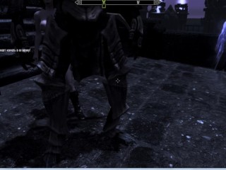 Skyrim Serana. Girl fucked hard by a monster, skeleton | 3d monster porno, PC Game