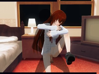 3D HENTAI Kurisu Makise gets fucked in the room (Steins Gate)