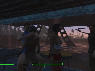 Brothel with glass windows. The Work of Prostitutes in Fallout 4 | Porno game, lesbian strapon