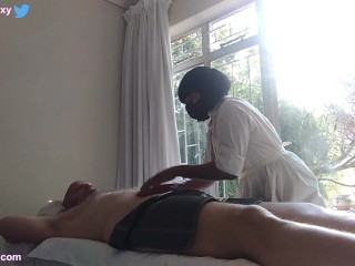 South African Massage Room Surprise Happy Ending