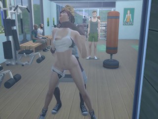 DDSims - Wife Fucked at Gym while Husband Watches - Sims 4