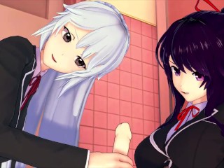 FUTA DATE A LIVE Tohka X OreGairu Kawasaki Saki (3D HENTAI)