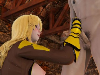 RWBY - Yang Xiao Long handjob (3D Porn)