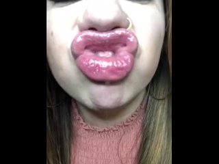 Full Face Lip Sniffing