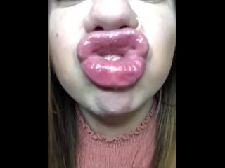 Full Face Lip Sniffing