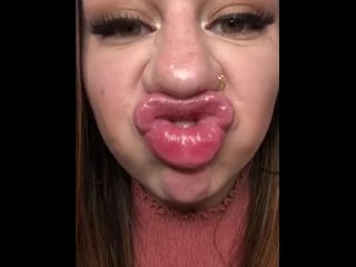 Full Face Lip Sniffing