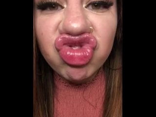 Full Face Lip Sniffing