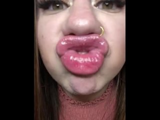 Full Face Lip Sniffing