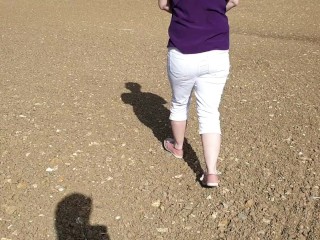 Casually pissing my white jeans in public! From my 1st compilation  ;)