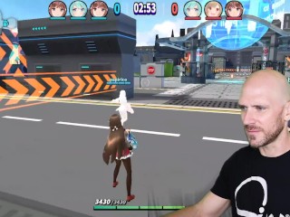 Johnny Sins - Playing Hentai Porn Games Boobs in the City!