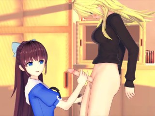 FUTA NEW GAME! YAGAMI KO X TAKIMOTO HIFUMI (3D HENTAI)