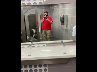 Exposing myself in a public bathroom