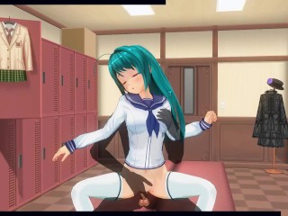 3D HENTAI High schoolgirl fucks in the locker room after school