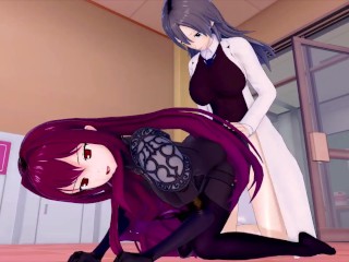 FUTA OreGairu Hiratsuka Shizuka X fate Scathach (3D HENTAI)