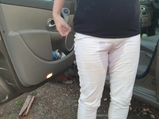 AliceWetting  - Oops I went pee in the car!  I couldnt hold it! 
