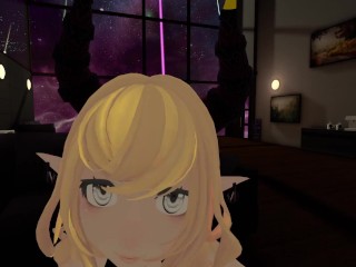 I let a simp fuck me IRL, while I'm playing VRCHAT (POV)
