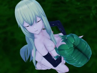 FUTA DanMachi Ais Wallenstein X Riveria Ljos Alf (3D HENTAI)