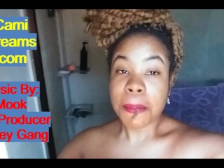 Smoking Big Lips Ebony Black Girl Sexy Audio Voice Erotic Poetry Music Spoken Word - Cami Creams