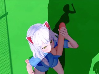 Monogatari White Hanekawa 3D HENTAI