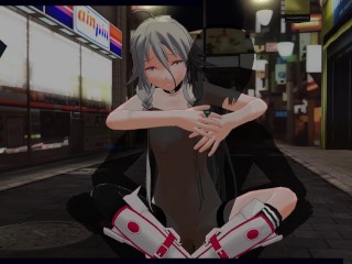 3D HENTAI Vocaloid IA Outdoor Fuck and Cum