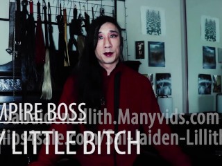 My Vampire Boss - My Little Bitch (Teaser) - Vagina / Pussy owner JOI - SaiJaidenLillith Solo