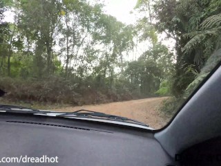 Took a ride to a Water Dam and we Fuck in Public! - Amateur Dread Hot