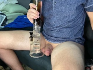 Stepbro Milking His Hard Cock
