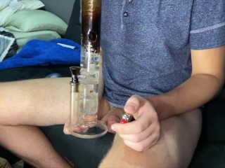 Stepbro Milking His Hard Cock