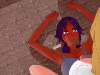 Bleach: Futa Rangiku fuck Yoruichi 2