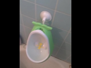 Urine Fetish Princess Potty Training Boy Urinal Toy Aim Play!: Girl Stands to Pee Foamy Yellow Piss