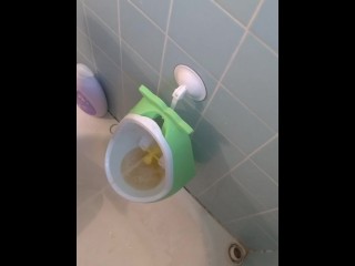 Urine Fetish Princess Potty Training Boy Urinal Toy Aim Play!: Girl Stands to Pee Foamy Yellow Piss